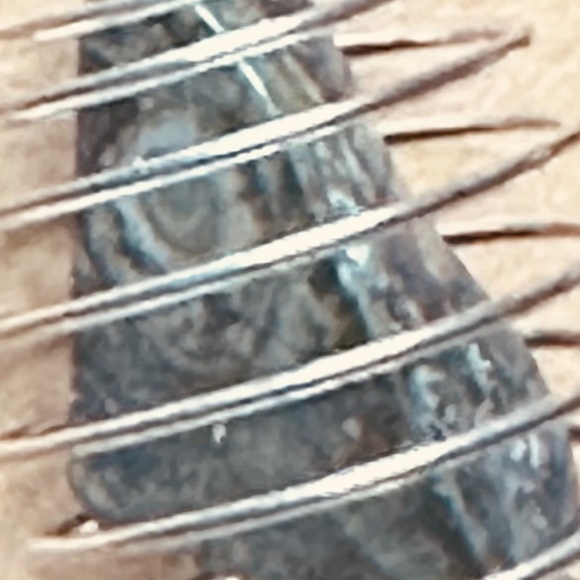 925 Sterling Silver Plated & Kambamba Stone/Crystal Spiral Wire Wrapped Cage New - Picture 9 of 9